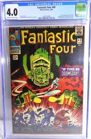 1966 FANTASTIC FOUR #49 MARVEL CGC 4.0