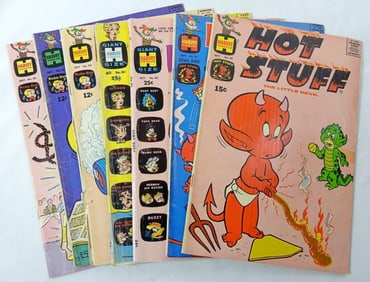 (7) HARVEY COMICS - BLONDIE, HUEY,