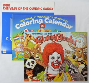1981 & 1982 McDONALD's COLOR CALENDAR