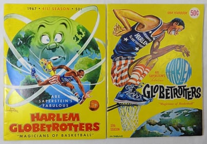 (2) HARLEM GLOBETROTTERS YEARBOOKS