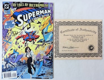 ACTION COMICS #700 SIGNED DENIS RODIER