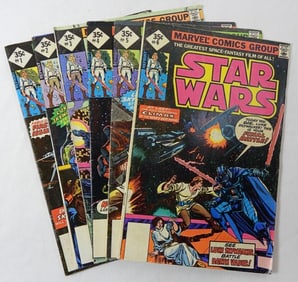 STAR WARS #1 thru #6 MARVEL COMICS