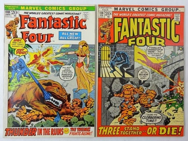 (2) BRONZE AGE "FANTASTIC FOUR" MARVEL