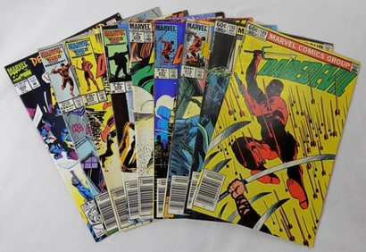 (9) MARVEL DAREDEVIL COMIC LOT