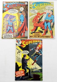 (3) SUPERMAN DC 15c COMIC LOT