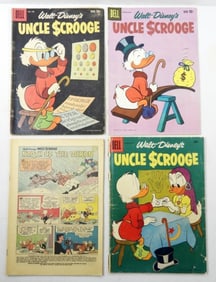 (3) DELL 10C WALT DISNEY UNCLE SCROOGE COMICS