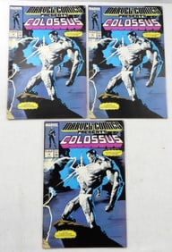 (3) 1989 MARVEL #16 COLOSSUS COMICS