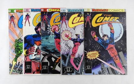 1991 IMPACT COMICS THE COMET #1-5