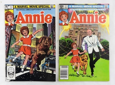 ANNIE COMIC #1 & #2 (MARVEL, 1982)