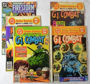 (5) 1977-1988- DC- G.I.COMBAT & FIRESTORM