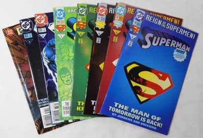 (8) 1993-1997-DC- SPIDER-MAN & SUPERMAN