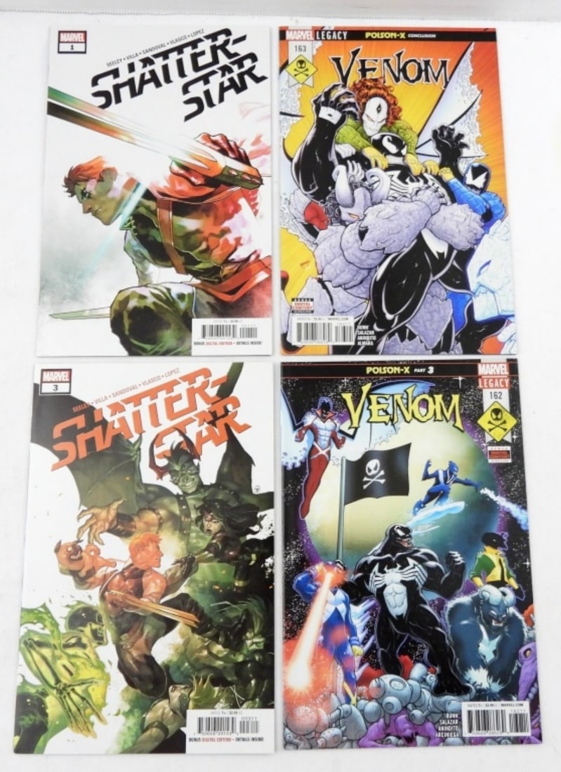 MODERN MARVEL SHATTER STAR # 1&3 & MORE: MODERN MARVEL SHATTER STAR # 1&3 (VF) & MARVEL LEGACY VENOM # 162, #163 ( VF)