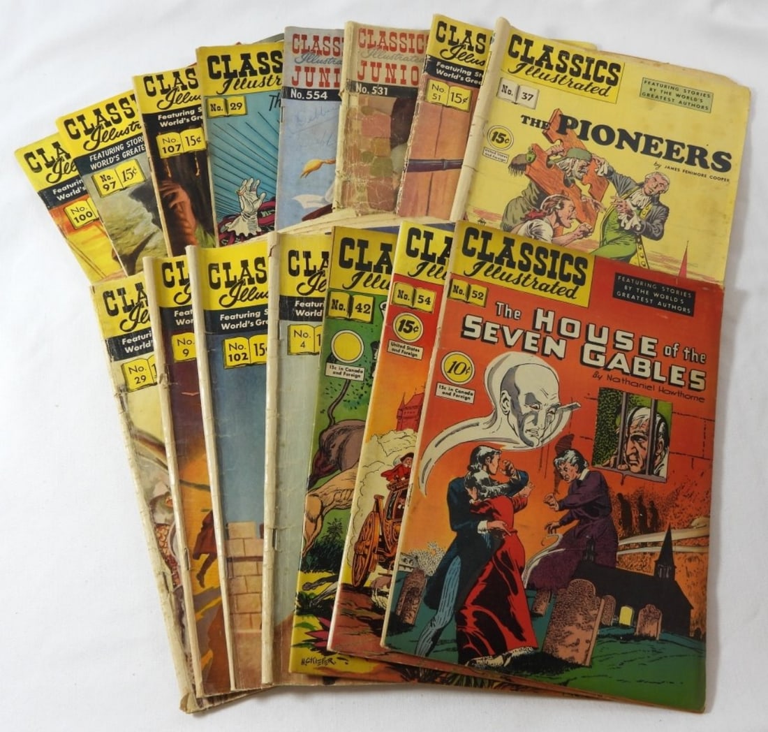 (15) LARGE LOT CLASSIC ILLUSTRATED COMICS (1 of 4)