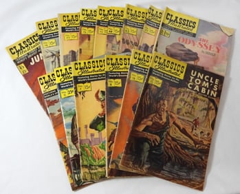 (15) CLASSIC ILLUSTRATED COMICS LARGE LOT