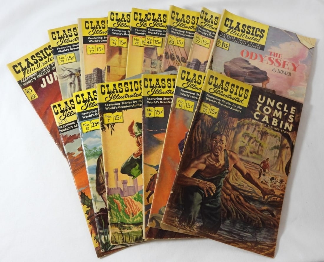 (15) CLASSIC ILLUSTRATED COMICS LARGE LOT (1 of 3)