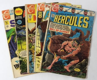 SILVER AGE CHARLTON COMIC LOT (5)