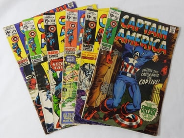 MARVEL CAPTAIN AMERICA COMIC LOT (6)