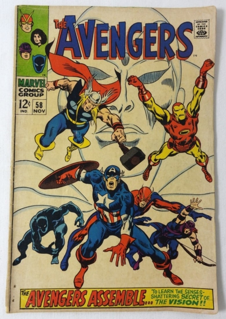 1968 MARVEL THE AVENGERS #58 (1 of 2)
