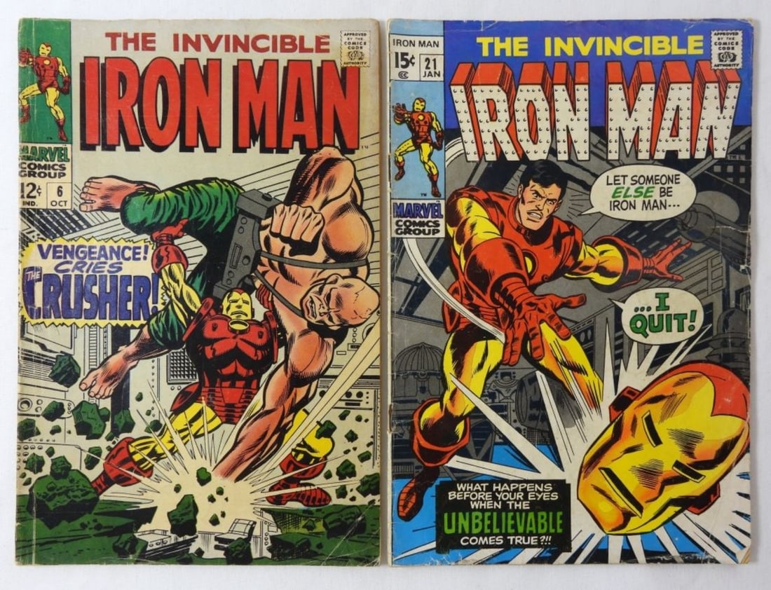 1968/1970 IRON MAN COMIC #6 AND #21 (1 of 2)