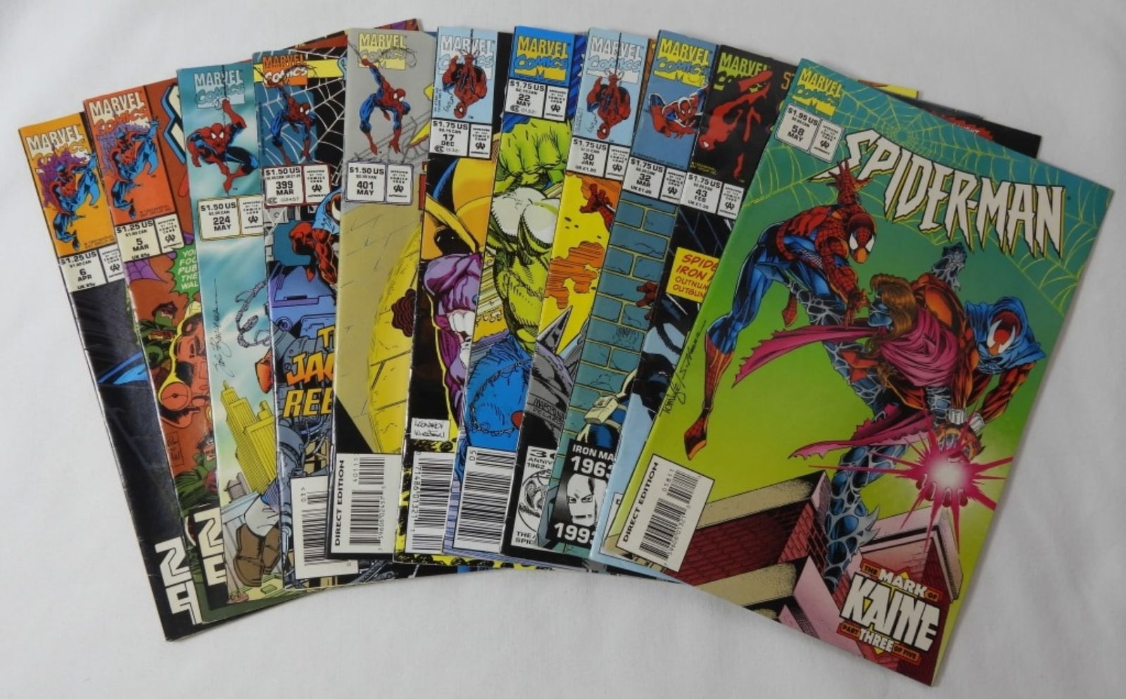LARGE MODERN 1991-1995 SPIDERMAN LOT (10) (1 of 3)