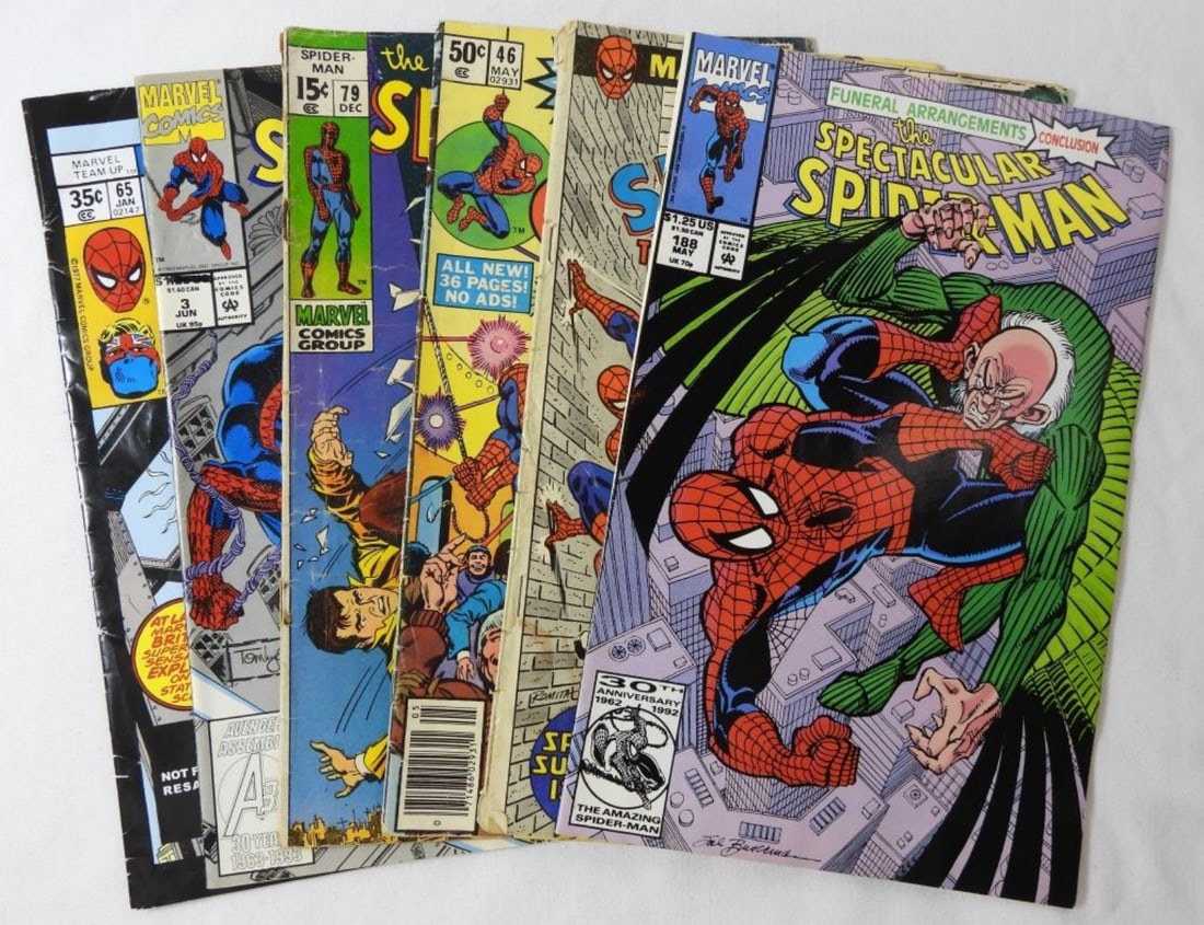 (6) MIXED SPIDER-MAN MARVEL COMIC LOT (1 of 3)