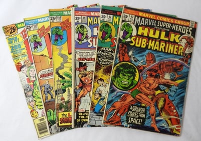 BRONE AGE MARVEL THE HULK COMIC LOT (6)
