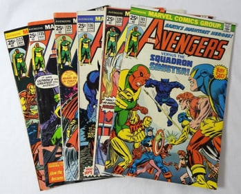 BRONZE AGE THE AVENGERS COMIC LOT (6)