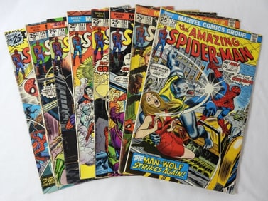 BRONZE AGE SPIDER-MAN COMIC LOT (8)