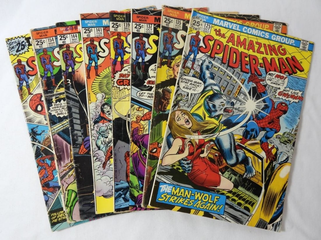 BRONZE AGE SPIDER-MAN COMIC LOT (8) (1 of 3)