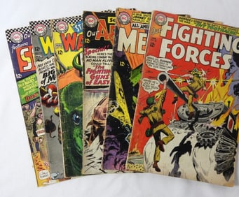 SILVER AGE DC WAR COMIC LOT (6)