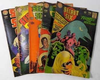 SILVER AGE DC SECRET SIX #2-6 COMICS