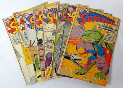 1962-65 DC SUPERMAN COMICS (8)