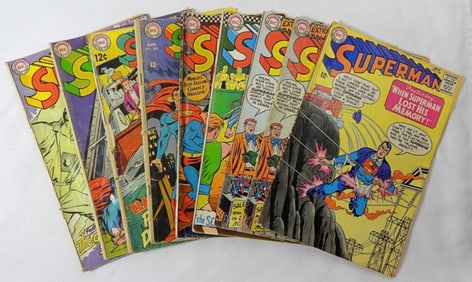 1965-69 DC SUPERMAN COMICS (8)