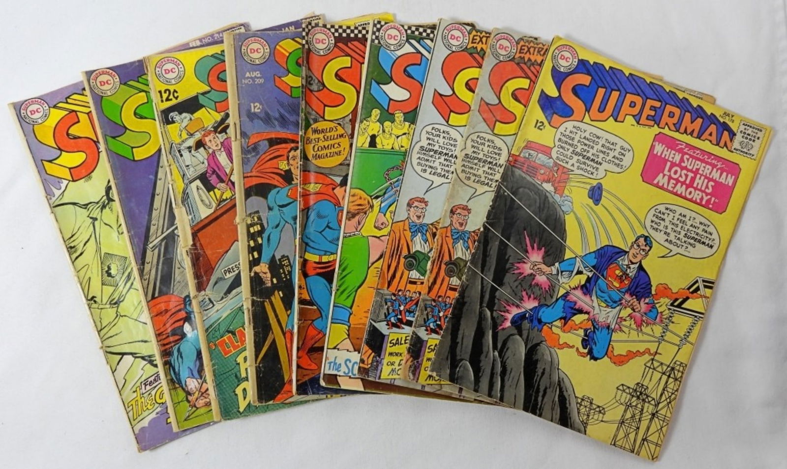 1965-69 DC SUPERMAN COMICS (8) (1 of 3)