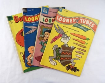 (4) DELL LOONEY TUNES 1953-1959