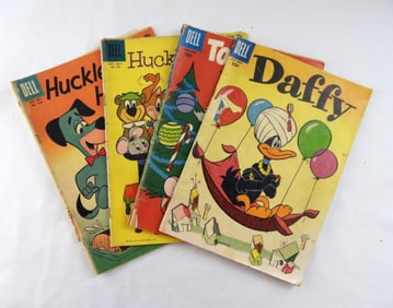 (4) DELL CARTOON LOT 1956-1959