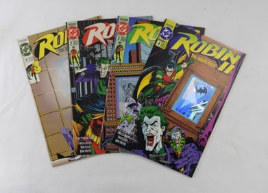 1991 ROBIN II THE JOKERS WILD! #1-4 SET HOLO