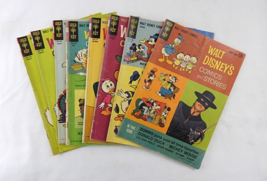 1963-65 GOLD KEY DISNEY COMIC LOT (8) (1 of 4)