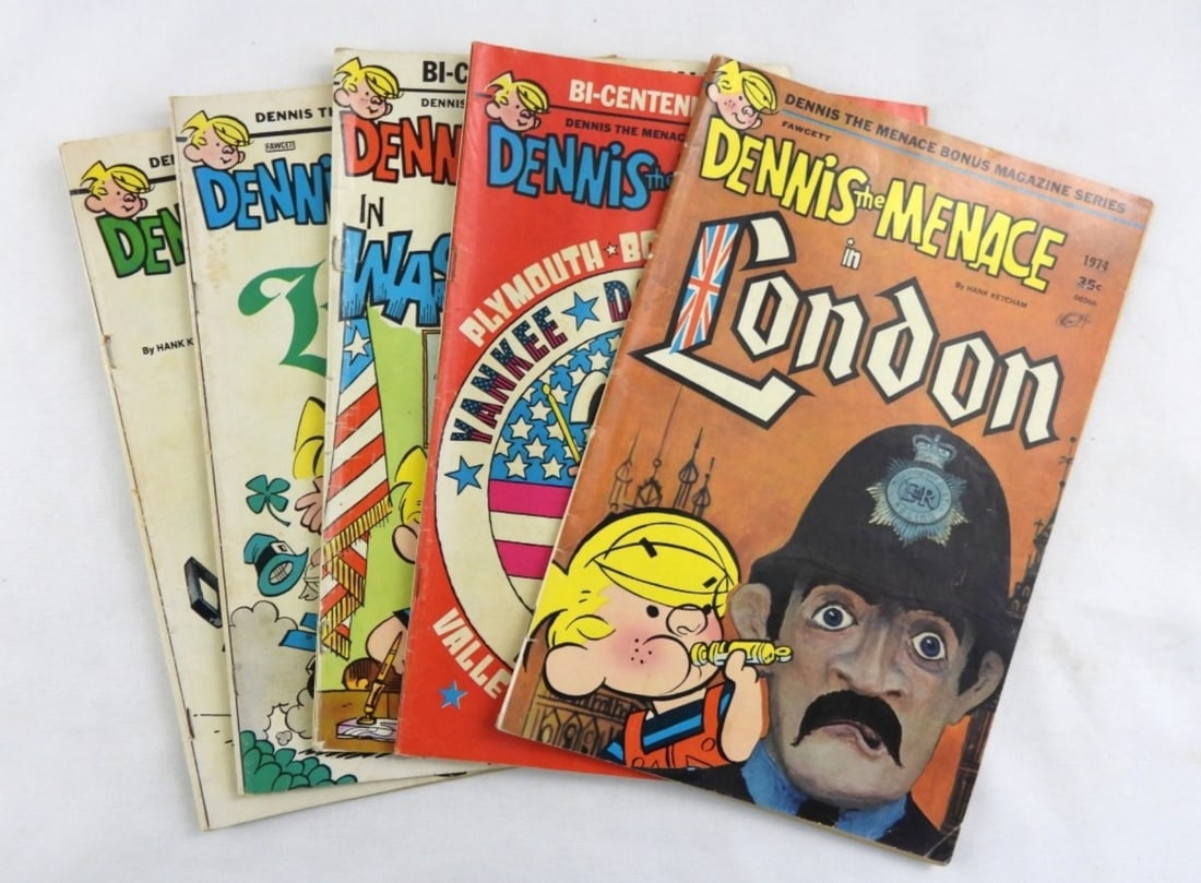 MIXED DENNIS THE MENACE COMIC LOT (5) (1 of 3)