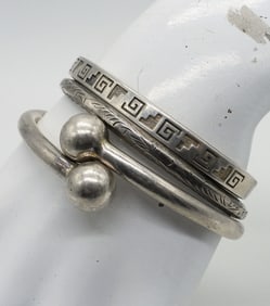 (3) VINTAGE STERLING BRACELETS