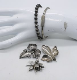 BEAU, DENMARK & MEXICO STERLING JEWELRY