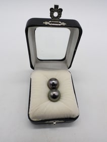 (2) 13MM BLACK TAHITIAN PEARLS - LOOSE