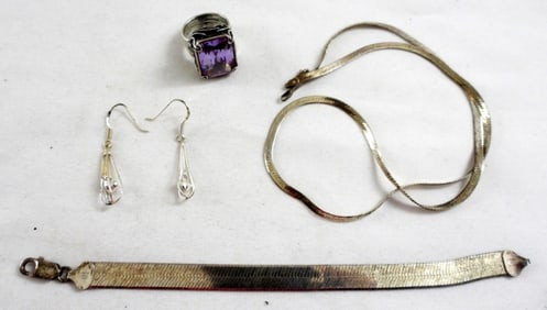 STERLING JEWELRY LOT w/MULTIPLE PIECES