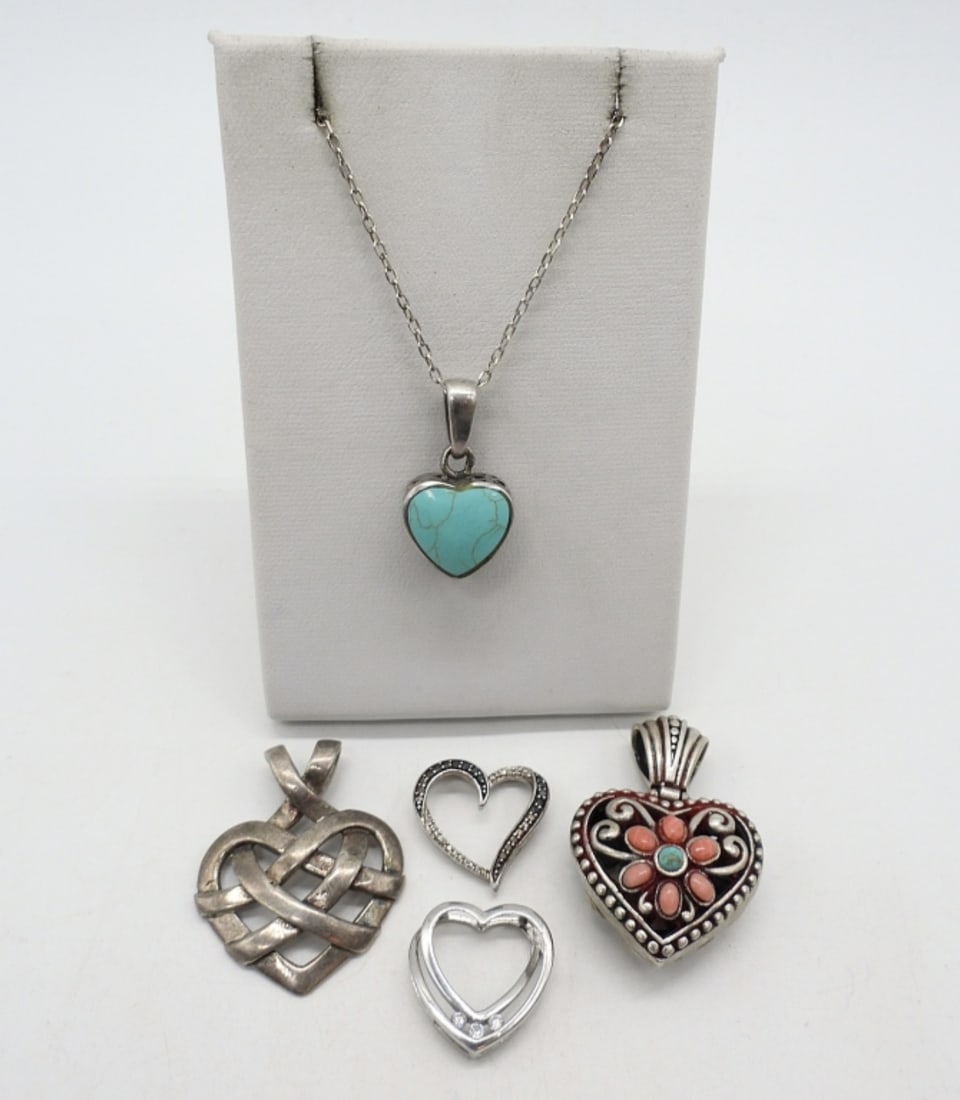 HEART SHAPED 925 PENDANTS (1 of 2)
