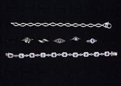 AMETHYST 925 RINGS & BRACELETS