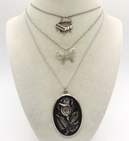 INTERNATIONAL 925 ROSE NECKLACE & MORE
