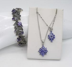 GORGEOUS 925 AMETHYST BRACELET & MORE