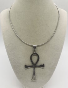 TAXCO STERLING ANKH NECKLACE