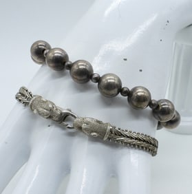 (2) STERLING BRACELETS
