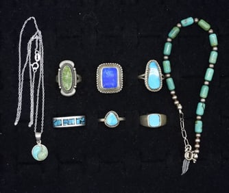 VTG TURQUOISE 925 & MEXICO RINGS +